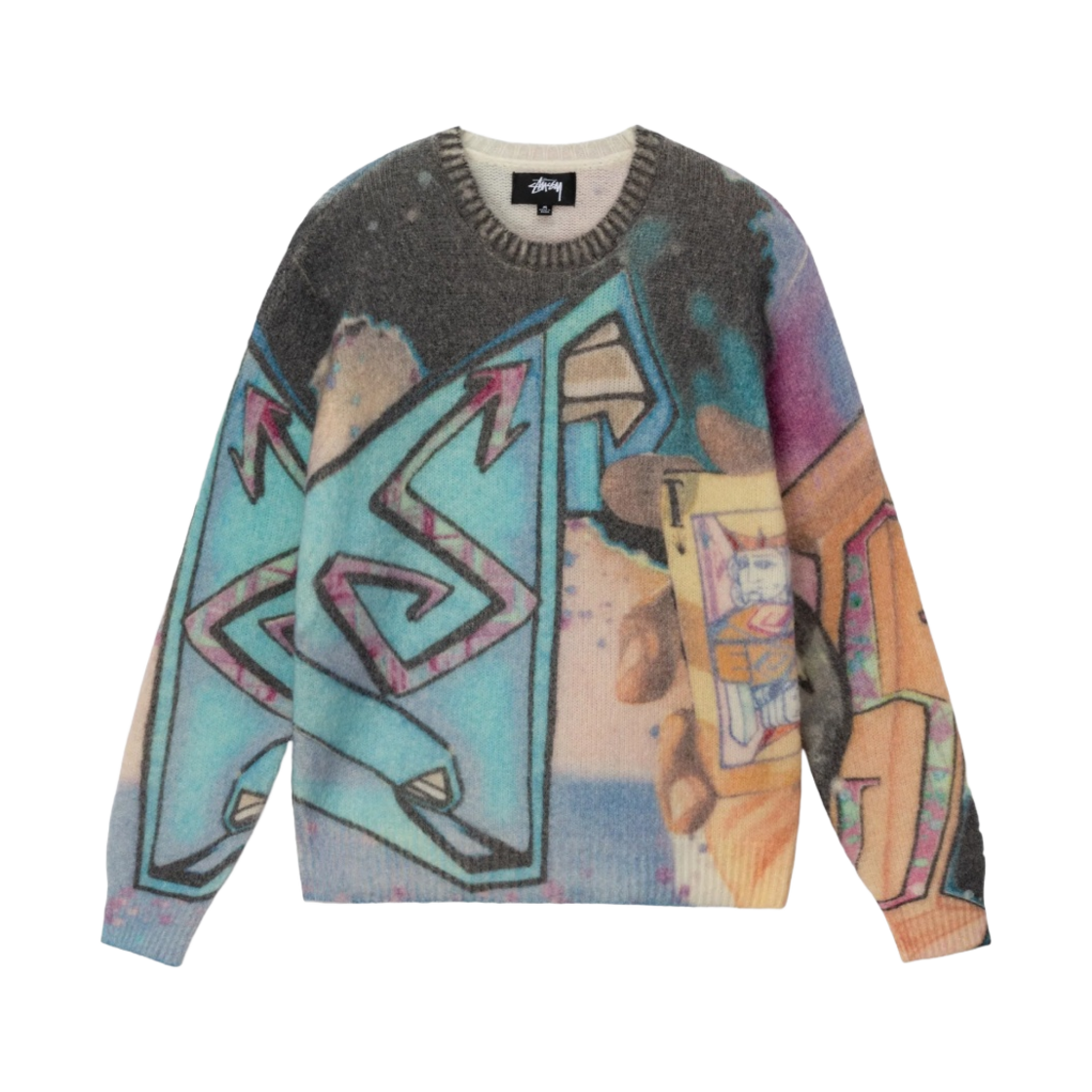 스투시 골디 스웨터 멀티