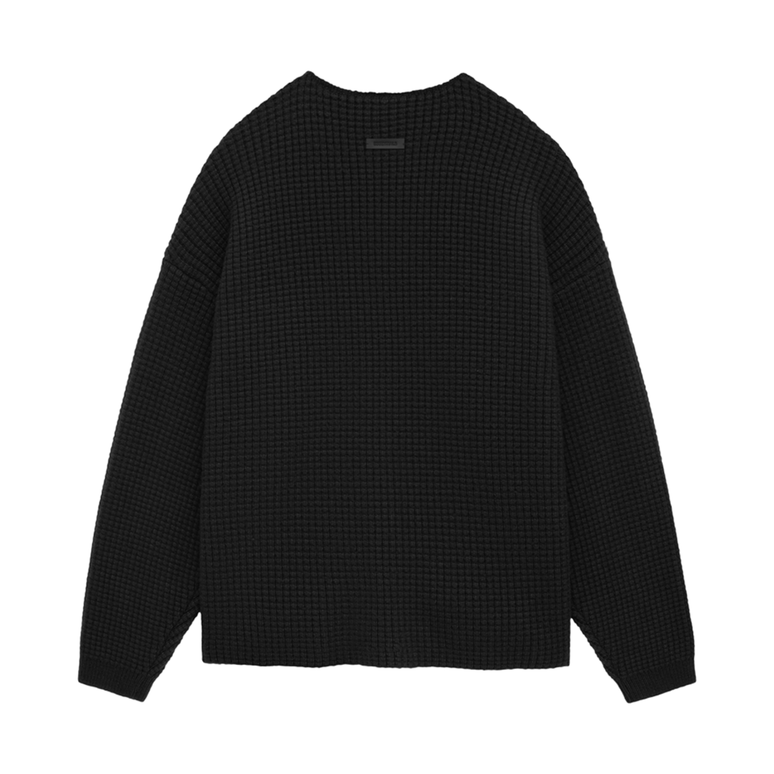 에센셜 헤비 와플 크루넥 스웨터 블랙 - 24FW(Essentials Heavy Waffle Crewneck Sweater Black - 24FW) - 2