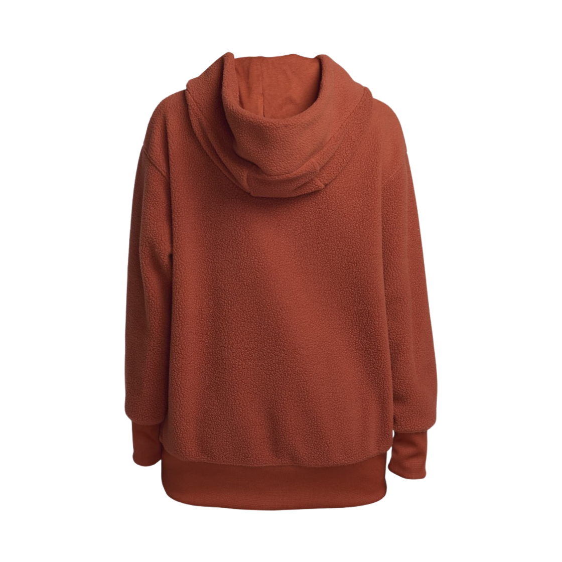 (W) 나이키 NSW 플러시 여성 풀오버 후드 러기드 오렌지 - 아시아((W) Nike NSW Plush Pullover Hoodie Rugged Orange - Asia) - 2