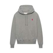 AMI de Coeur Hood Sweatshirt Heather Grey