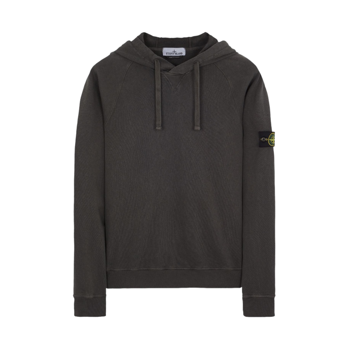 스톤 아일랜드 62160 말파일 플리스 가먼트 다이드 후드 스웨트셔츠 스틸 그레이 - 23SS(Stone Island 62160 Malfile Fleece Garment Dyed Hooded Sweatshirt Steel Grey - 23SS) - 1