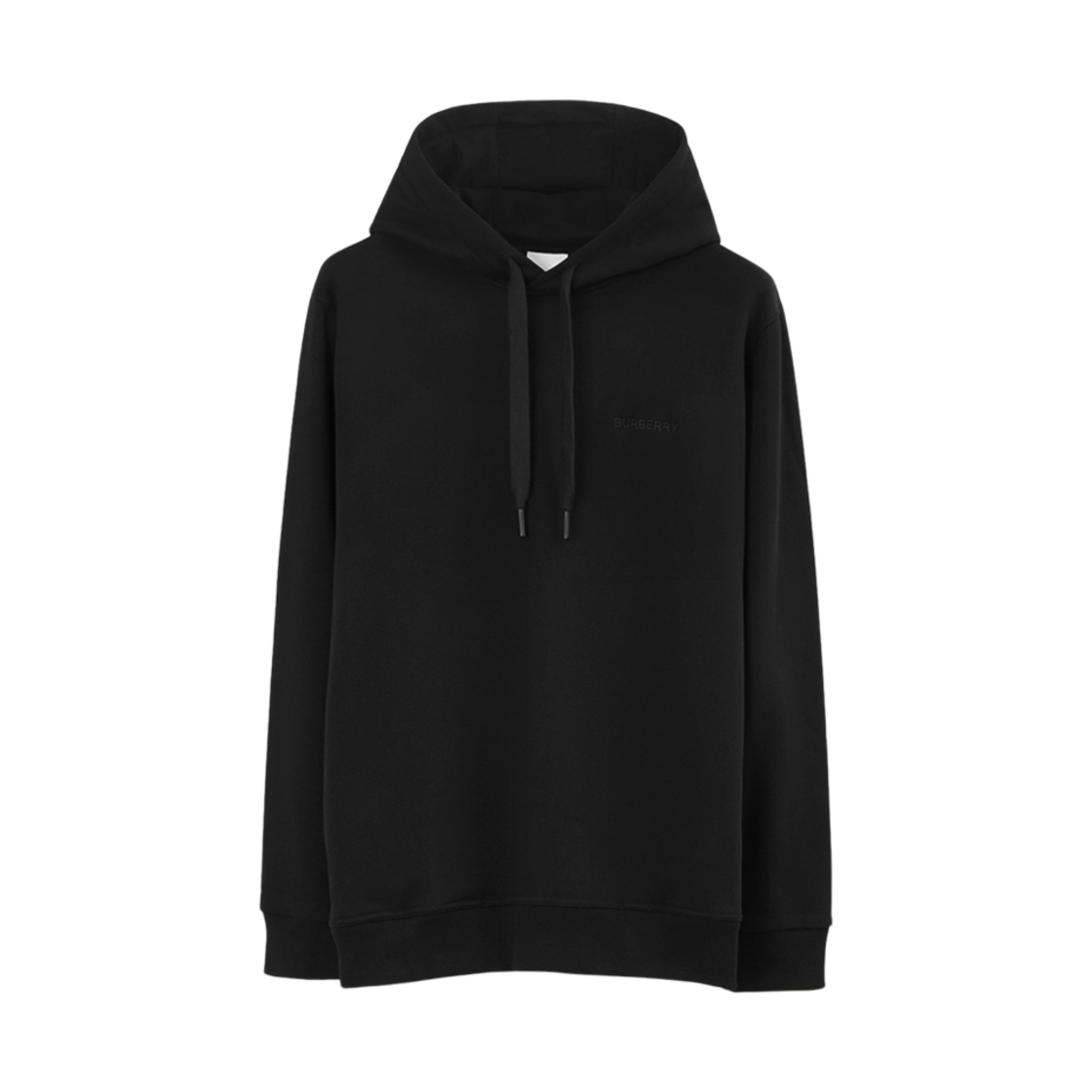8072713 Burberry Check EKD Cotton Hoodie Black