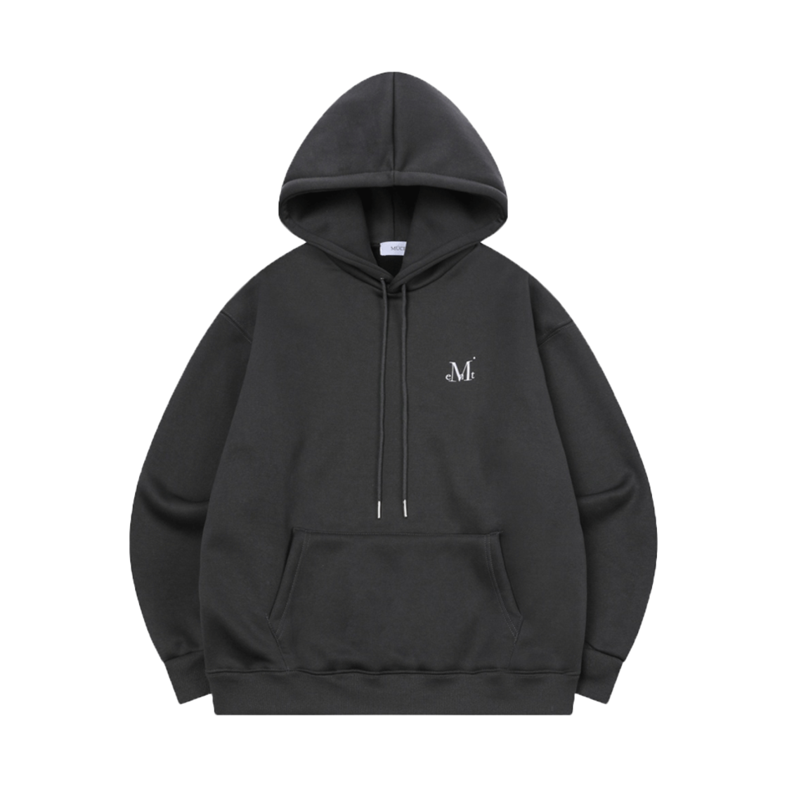 P00000VK_05 Signature Basic Logo Hood T Charcoal