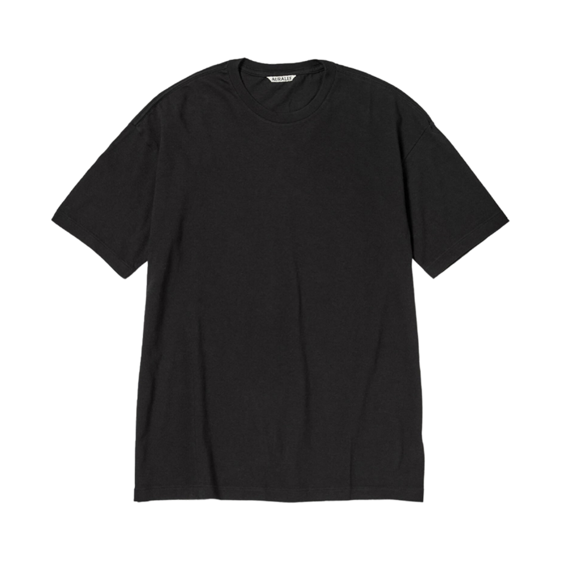 A00T01ST-1 Auralee Seamless Crew Neck T-Shirt Black