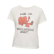 (W) Re/Done Classic Whats Happening T-Shirt Vintage White