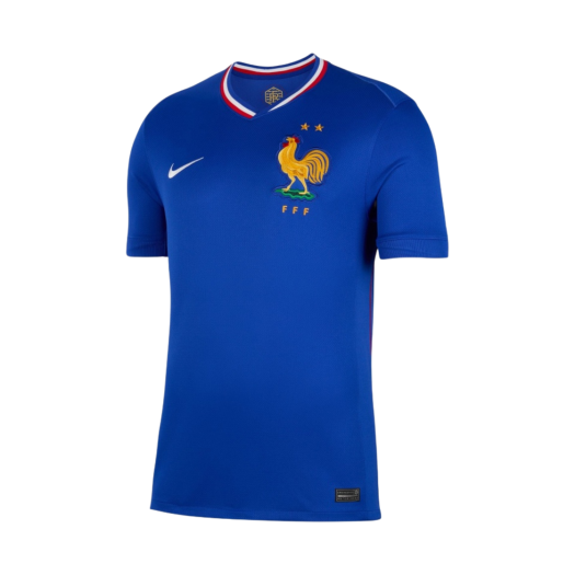 Nike France 2024/25 Dri-Fit Stadium Home Replica Jersey Bright Blue (Non Marking Ver.)