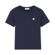(W) Maison Kitsune Fox Head Patch Classic T-Shirt Navy