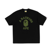 BAPE A Bathing Ape Monogram College Relaxed Fit T-Shirt Black Green