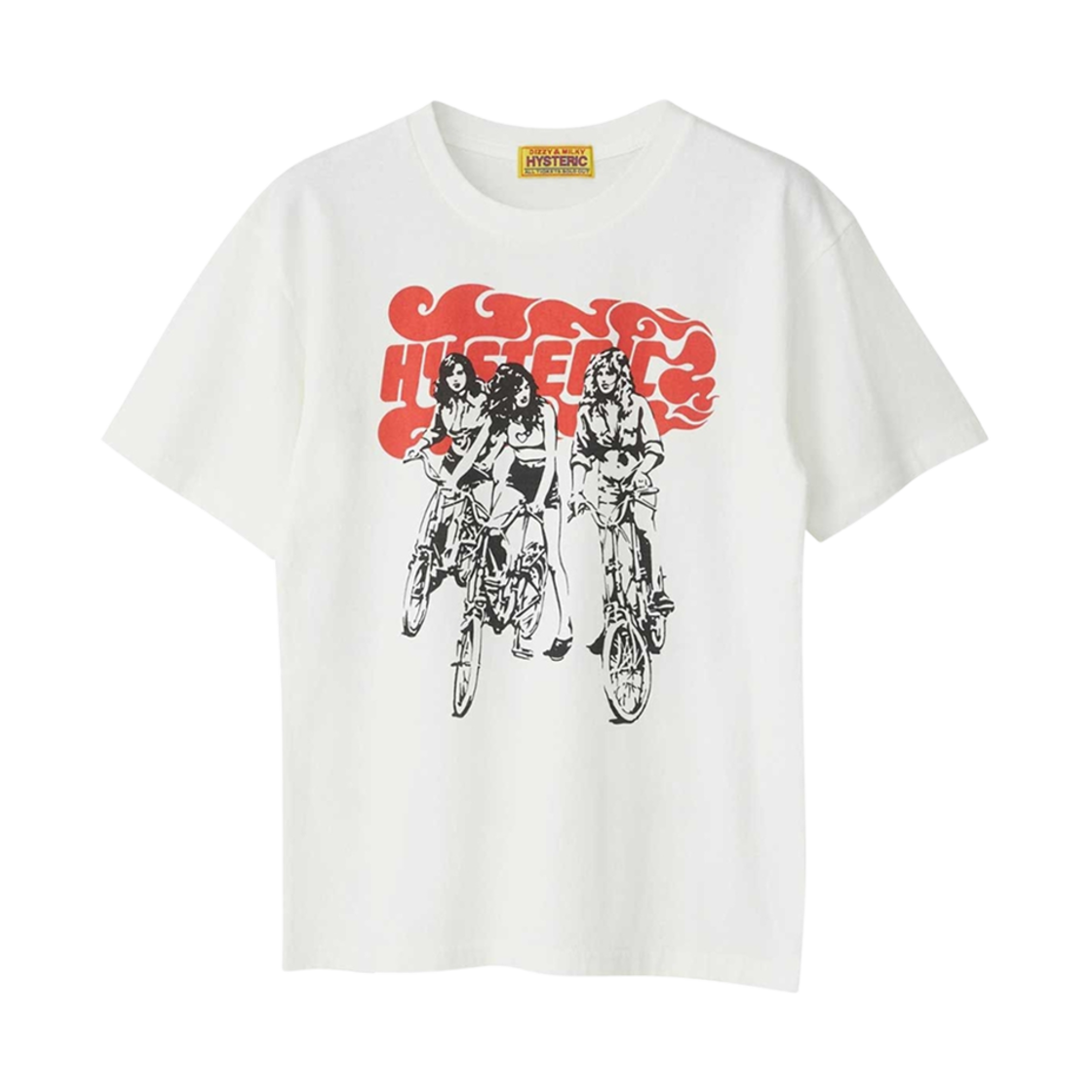 01251CT24 (W) Hysteric Glamour Hit The Road Chibi T-Shirt White