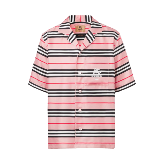 슈프림 x 버버리 실크 숏슬리브 파자마 셔츠 블랙 - 22SS | Supreme