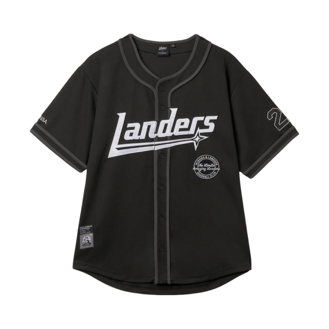 SSG 랜더스 24 저지 블랙 (논 마킹 버전)(SSG Landers 24 Jersey Black (Non Marking Ver.))