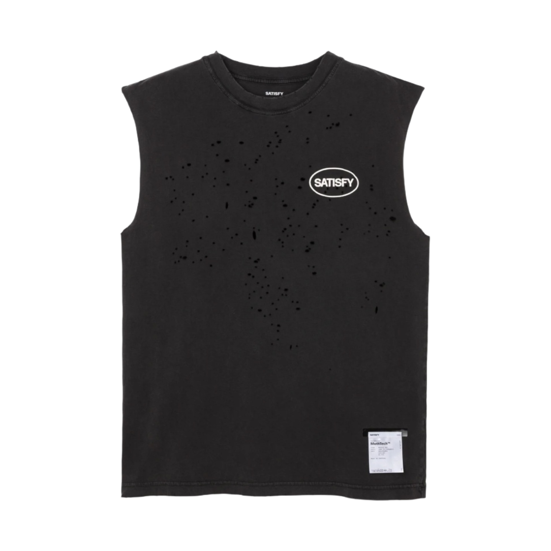 새티스파이 모스테크 머슬 티셔츠 에이즈드 블랙