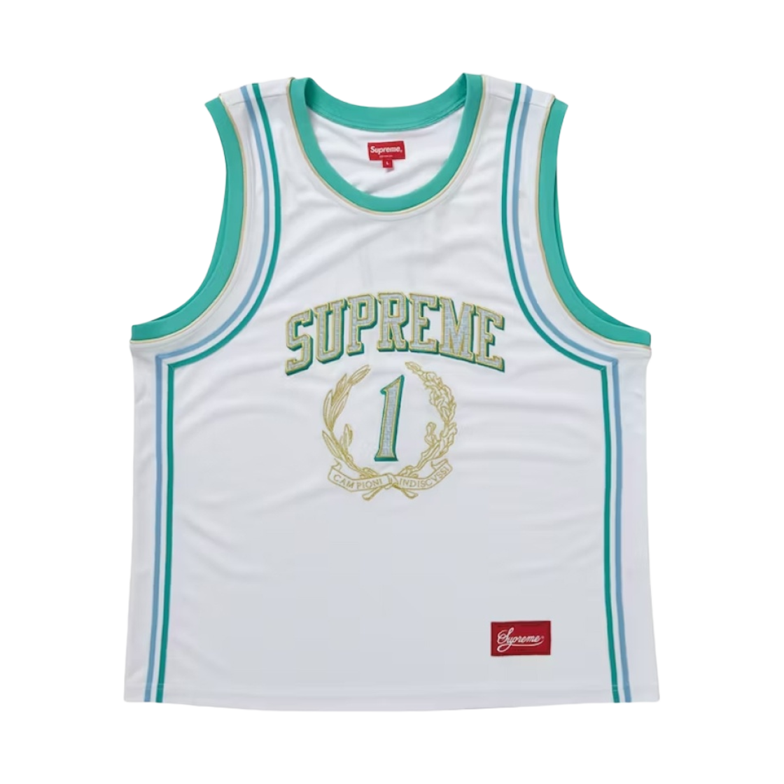 슈프림 캄피오니 베스킷볼 저지 화이트 - 23SS(Supreme Campioni Basketball Jersey White - 23SS) - 1