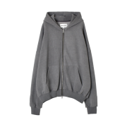 Permanent Archive Pigment Sweat Hoodie Zip-Up Charcoal