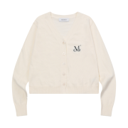 MUCENT Nia Soft V-neck Cardigan Cream Beige
