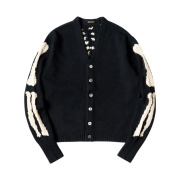 Kapital 5G Wool Bone Short Cardigan Black