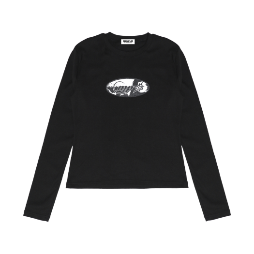 MP23FWLS03BK mnmpair Sade Longsleeve T-Shirts Black