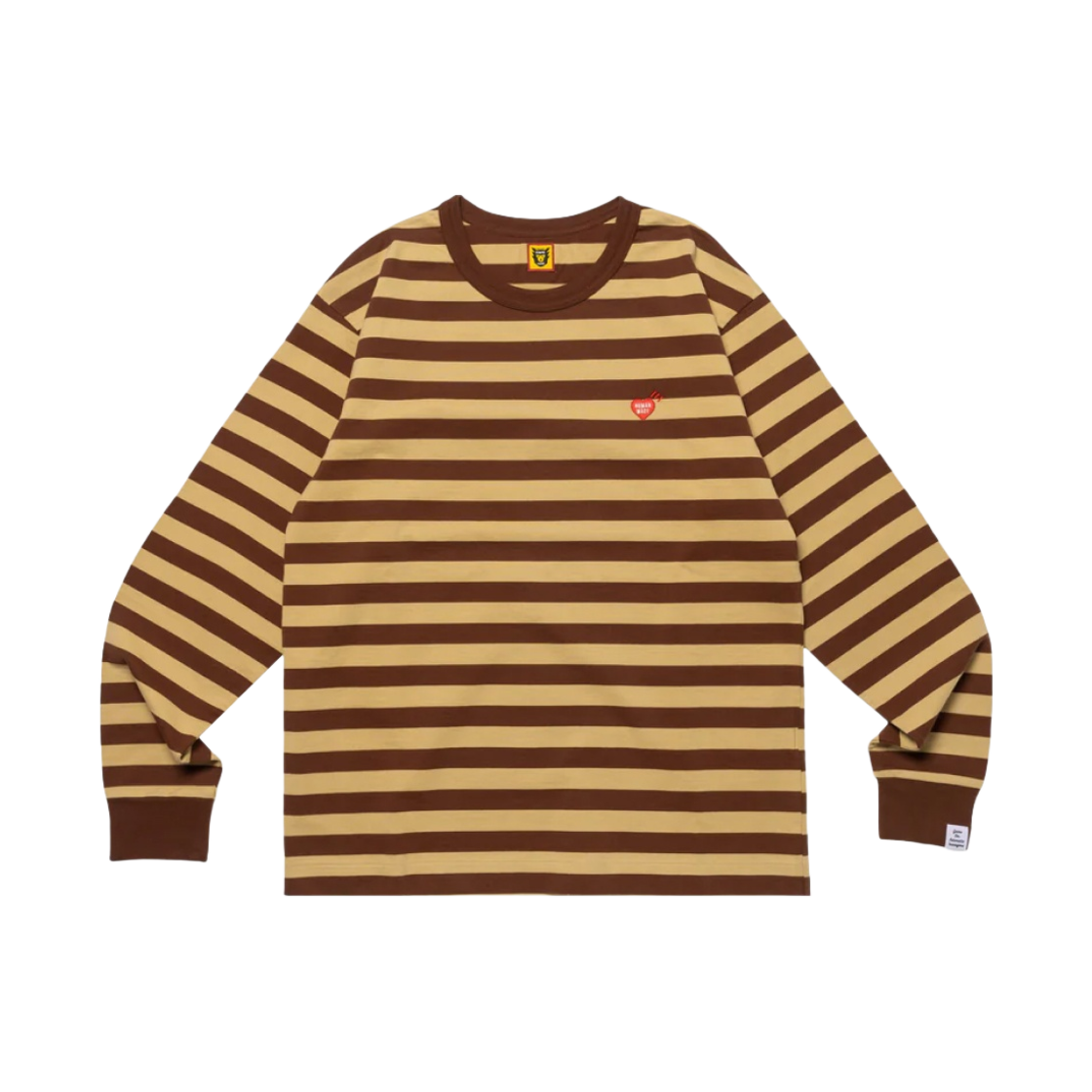 휴먼 메이드 스트라이프 롱슬리브 티셔츠 브라운(Human Made Striped L/S T-Shirt Brown) - 1