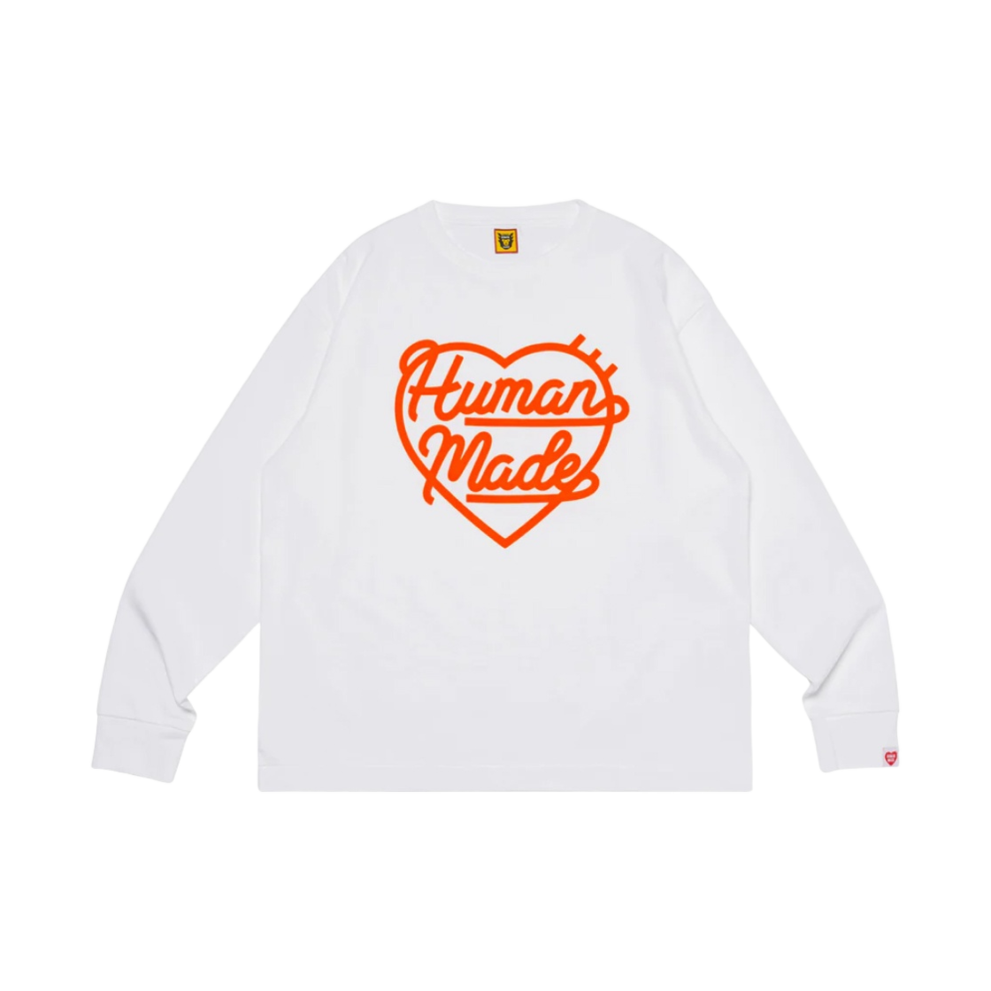 휴먼 메이드 하트 롱슬리브 티셔츠 화이트