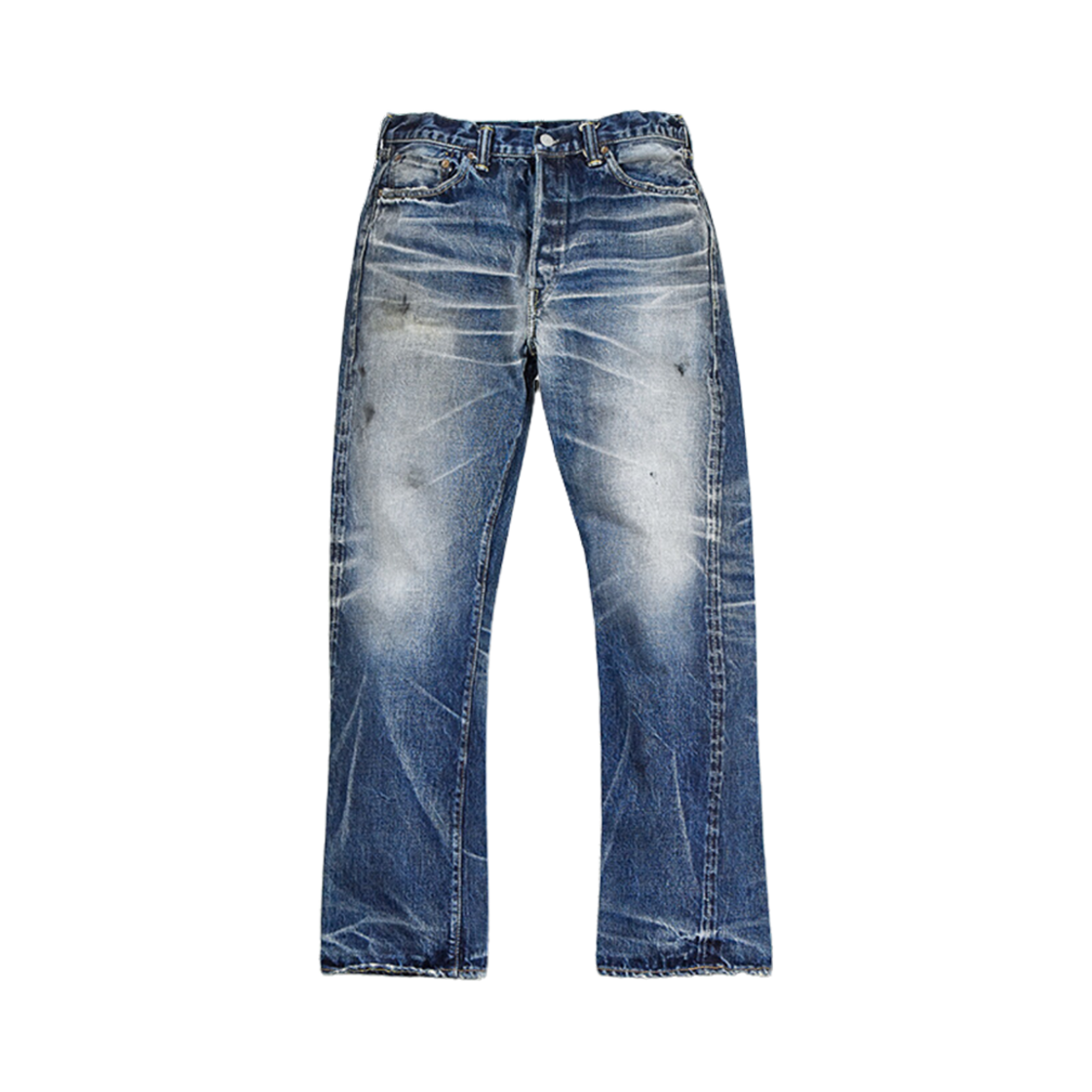 풀카운트 1345-1101 피어 오브 더 다크 스트레이트 데님 인디고 블루(Fullcount 1345-1101 Fear of The Dark Straight Denim Indigo Blue)