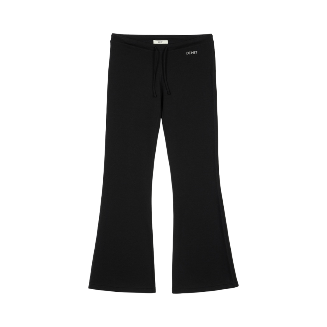 (W) 다이닛 플레어드 레깅스 팬츠 블랙((W) Deinet Flared Leggings Pants in Black)