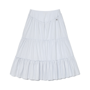 (W) Glowny Rodeo Tiered Ruffle Skirt Baby Blue