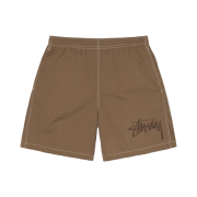 Stussy Big Stock Nylon Shorts Brown