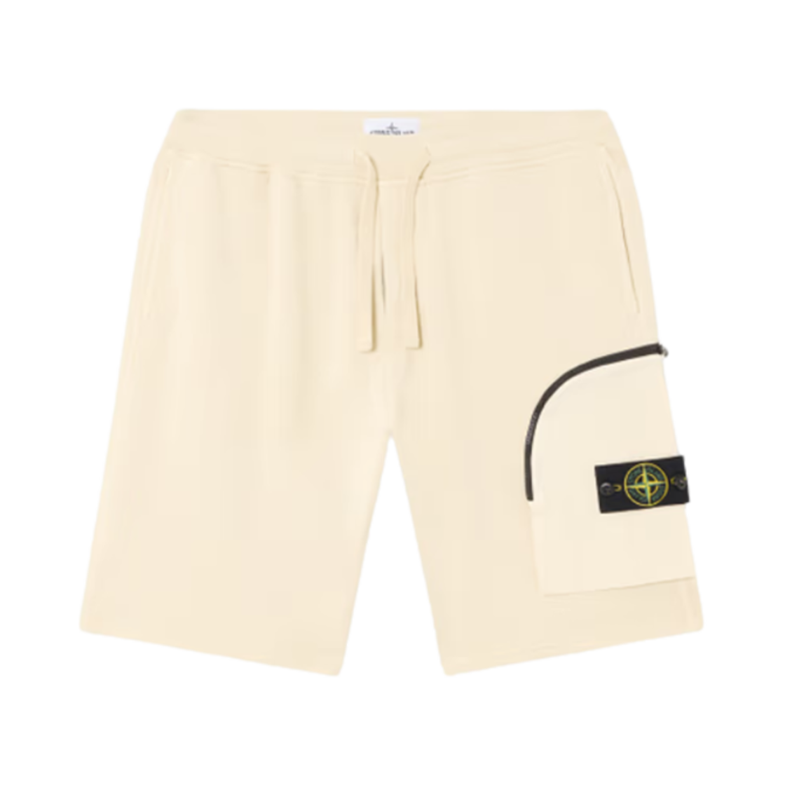 K1S1562000-02S0123-V009B Stone Island 6200002 Cotton Fleece Cargo Bermuda Shorts with Pockets and Ribbing Oats - 25SS