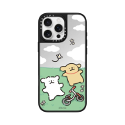 Casetify x Maltese iPhone Grass MagSafe Impact Case Clear Black