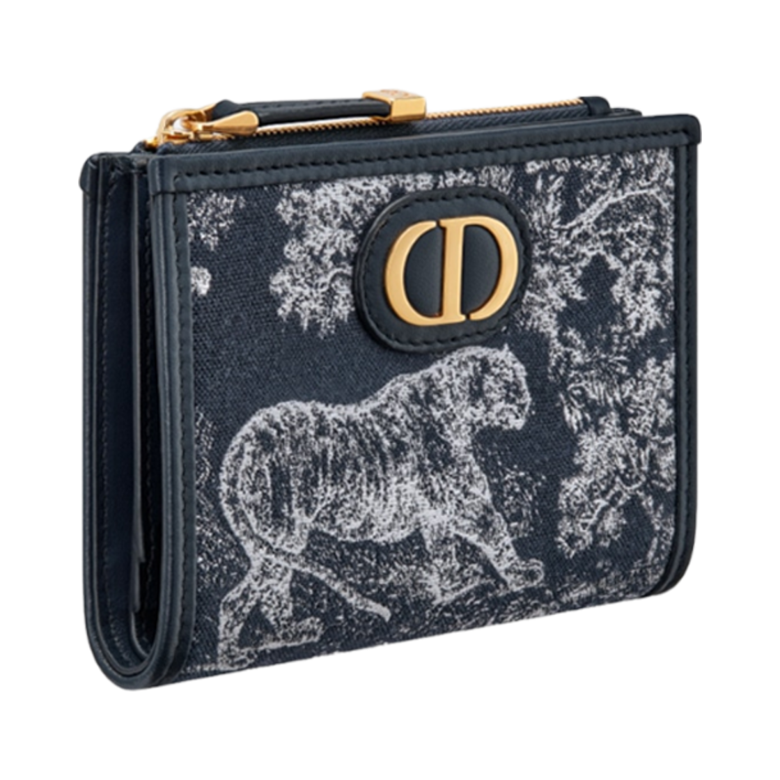 디올 30 몽테뉴 달리아 지갑 블루 리버스 자카드(Dior 30 Montaigne Dahlia Wallet Blue Reverse Jacquard) - 2