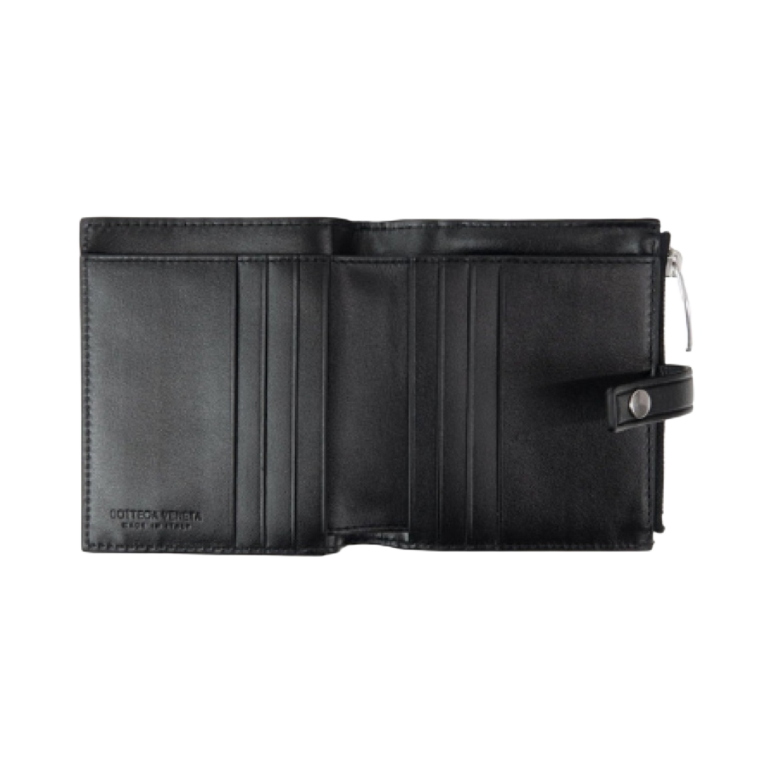 보테가 베네타 반지갑 블랙(Bottega Veneta Bi-Fold Wallet Black) - 2