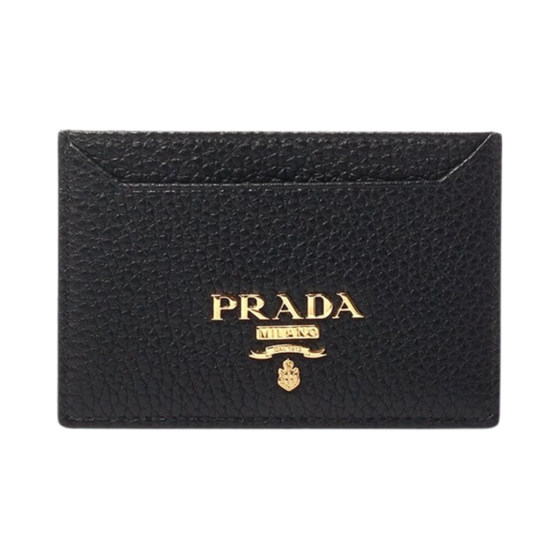 1MC208-2E3A-F0002 Prada Vitello Move Grain Leather Card Holder Black