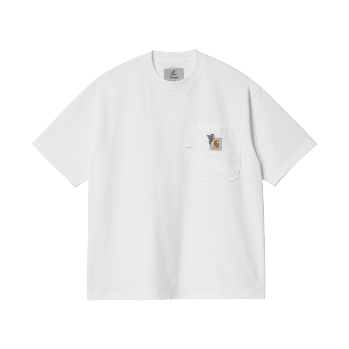 칼하트 WIP x 인빈시블 15 숏슬리브 포켓 티셔츠 화이트