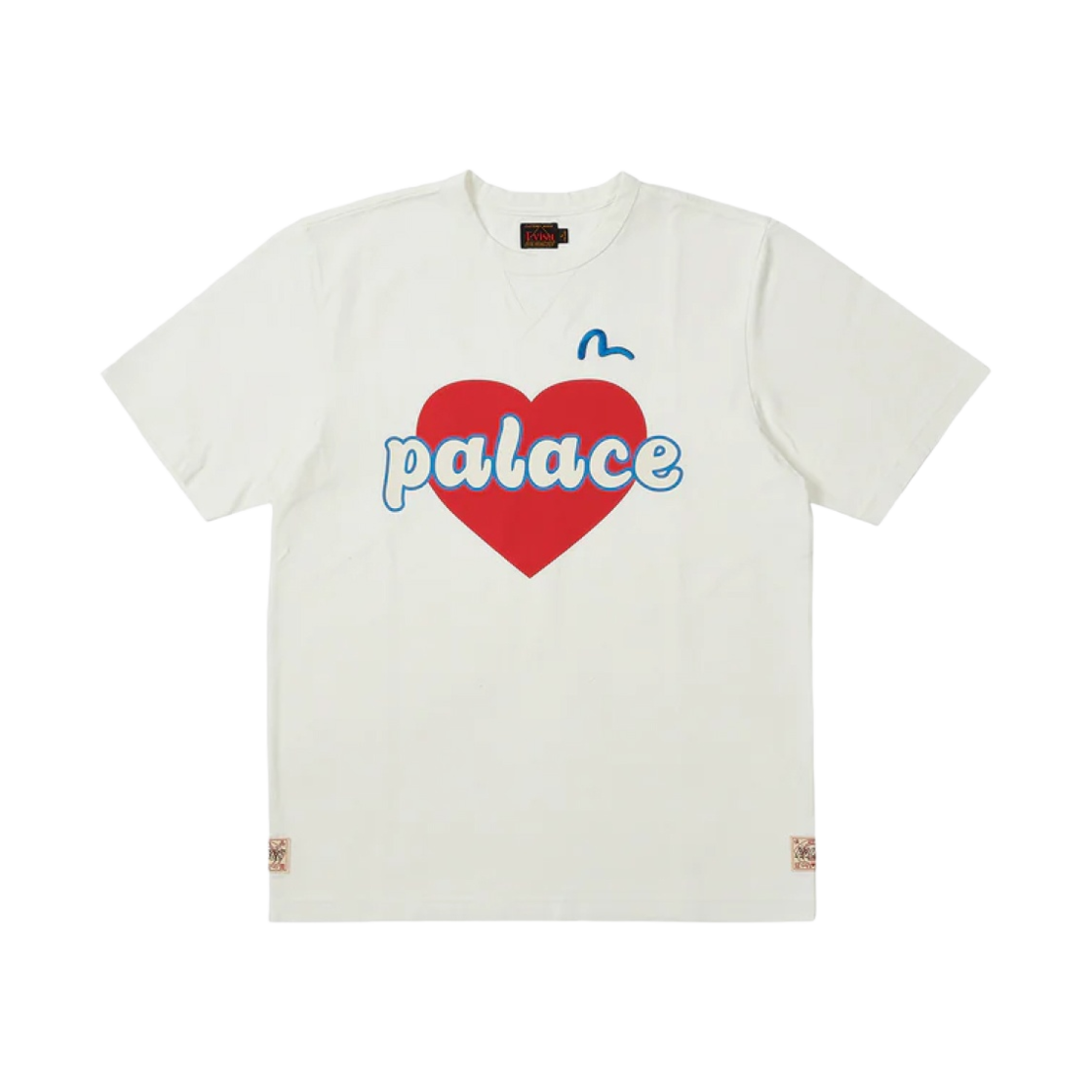 팔라스 x 에비수 하트 티셔츠 화이트 - 23SS(Palace x Evisu Heart T-Shirt White - 23SS) - 1