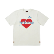 Palace x Evisu Heart T-Shirt White - 23SS