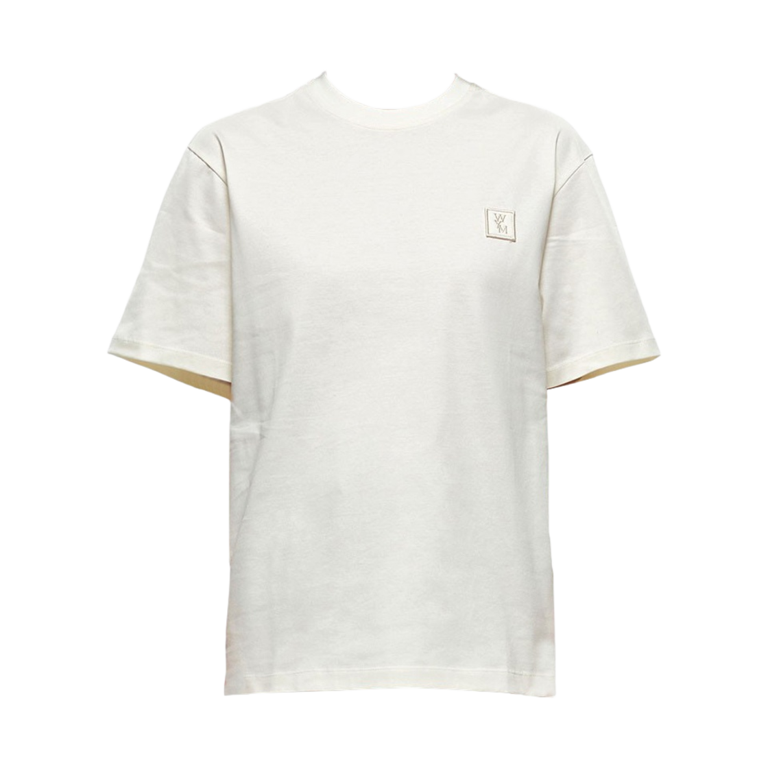 (W) 우영미 플라워 프린트 백로고 티셔츠 아이보리 - 23SS((W) Wooyoungmi Flower Print Back Logo T-Shirt Ivory - 23SS) - 2
