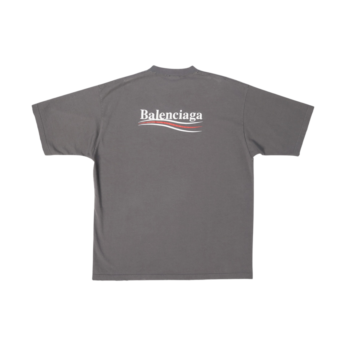발렌시아가 폴리티컬 캠페인 티셔츠 라지 핏 그레이(Balenciaga Political Campaign T-Shirt Large Fit Grey) - 2