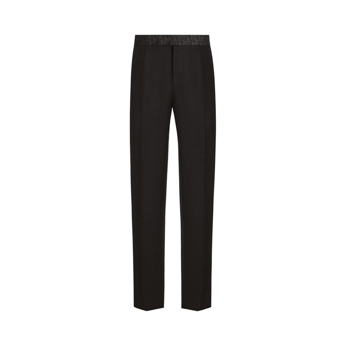 033C113C4739-C900 Dior Pants With Dior Oblique Belt Black Wool Twill