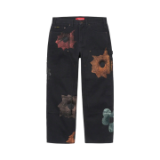 Supreme x Nate Lowman Double Knee Painter Pants Black - 22SS
