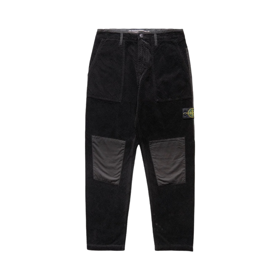 771531711-V0029 Stone Island 31711 Corduroy 400 Fatigue Pants Black - 22FW
