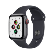 Apple Watch SE 40mm Cellular Space Gray Aluminum Case with Sport Band Midnight (Korean Ver.)