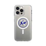 Casetify x Fragment x God Selection XXX 10th Logo Blue iphone Magsafe Case Clear White Camera Ring