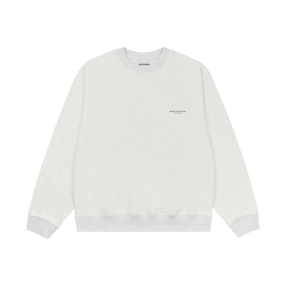우영미 스퀘어 라벨 스웨트셔츠 화이트 - 22SS(Wooyoungmi Square Label Sweatshirt White - 22SS) - 2