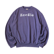 Kapital 30-Fleece Crew Sweatshirt Kookie Patch Purple