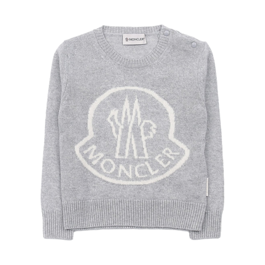 I2-954-9C00002-M1127-P90 (Kids) Moncler Wool Cashmere Knit Gray - 23FW