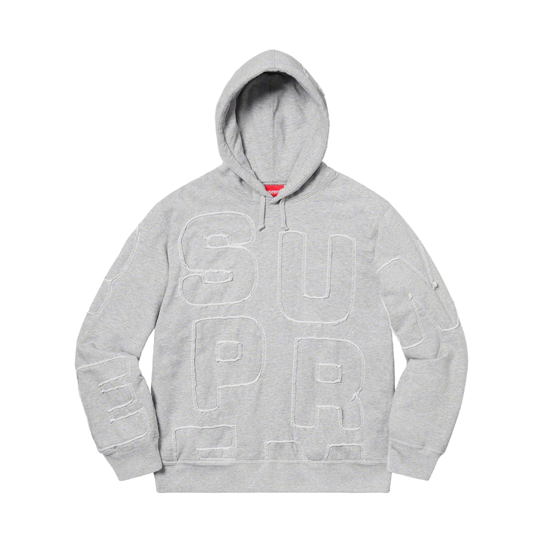 슈프림 컷아웃 레터스 후드 스웨트셔츠 헤더 그레이 - 20SS(Supreme Cutout Letters Hooded Sweatshirt Heather Grey - 20SS) - 1