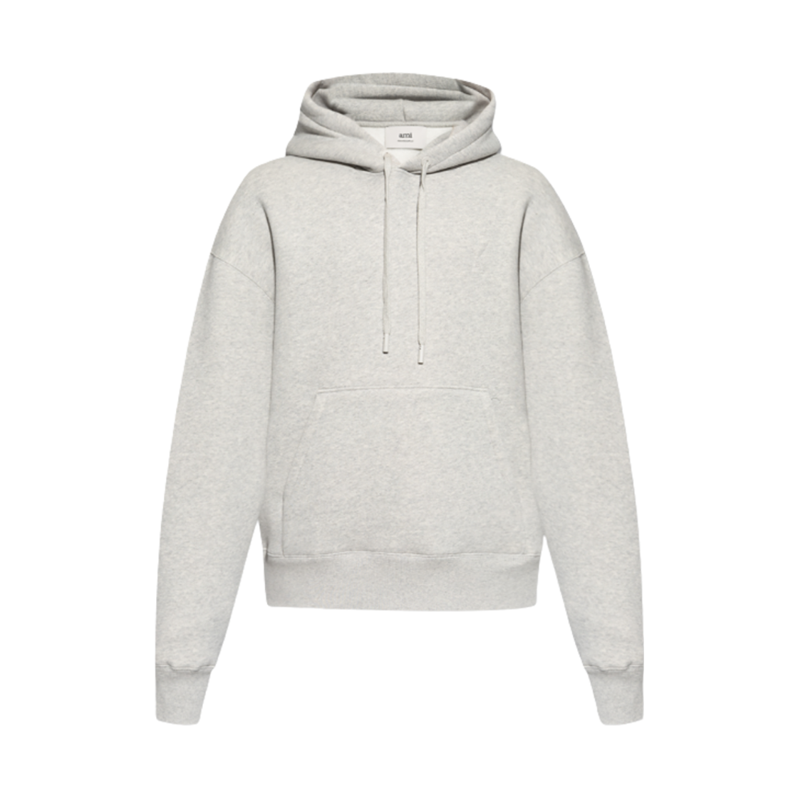 USW227-749-0951 AMI de Coeur Embossed Hoodie Heather Ash Grey