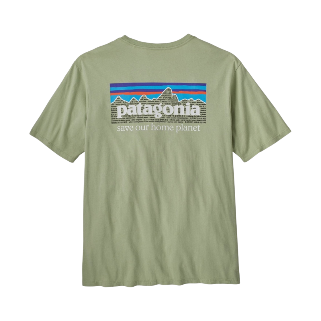 파타고니아 P-6 미션 오가닉 티셔츠 살비아 그린(Patagonia P-6 Mission Organic T-Shirt Salvia Green) - 1