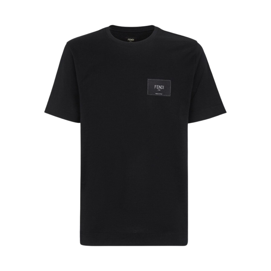 펜디 코튼 티셔츠 블랙(Fendi Cotton T-Shirt Black) - 1