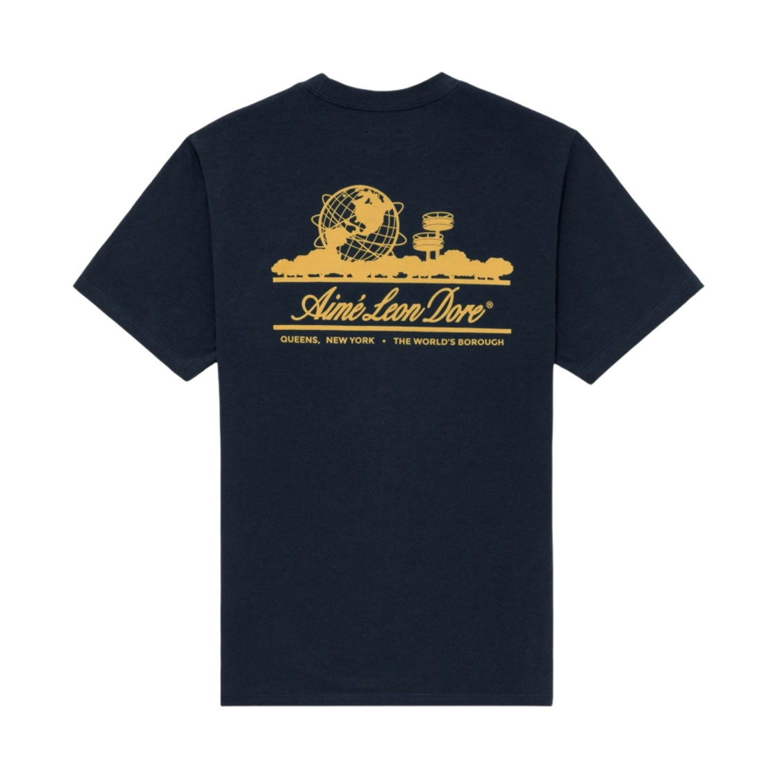- Aime Leon Dore Unisphere Short Sleeve T-Shirt Evening Blue